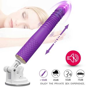 Altri articoli di bellezza per la salute app APP Automatico Spingendo il massager vibratore del dildo Gpot di marbazione retrattile per le donne T240510