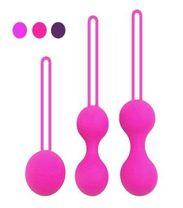 3pcs Ben WA Balls Smart Bead Egg Silicone Silicone Wagina Group Trainer Ball Massager Sex Toy для женщины8934599