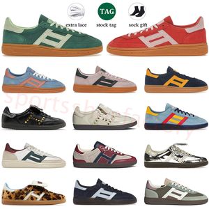 Designer Wales Bonner Vegan Indoor Handball Spezial Shoes Storlek 45 Herrkvinnor Pony Leopard Classic Collegiate Gum Consortium Cup Sneakers Trainers Trainers