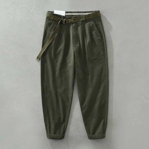 Men's Pants New Design French Fashion Cotton Cargo Pants Mens Brand Trousers Thick Pantalones Hombre Pantalon Homme Roupas MasculinasL2405