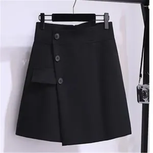 Röcke Shorts Frauen schwarze Sommer Damen Slim Ulzzang Ankunft Tender Retro Soft Casual Ins Office-Look Minimalist