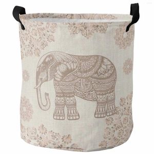 Bolsas de lavanderia Padrão de elefante de animais boêmia