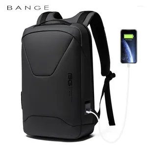 Рюкзак Bange Men Men Antift Theft Водонепроницаемый ноутбук 15,6 дюйма Daily Work Business School Back Mochila с USB и портом типа C