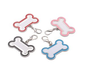 Blank Sublimation Sublimation Aço inoxidável Tag de cachorro Pingente de keyring Pingente de transferência térmica de transferência térmica Diy Pet Card Smooth Metal Pen7916308