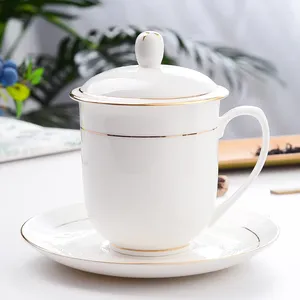Mugs Jingdezhen Bone China Ceramic Cup Teaset Teacup Kettle With Lid Tray Tea Cups