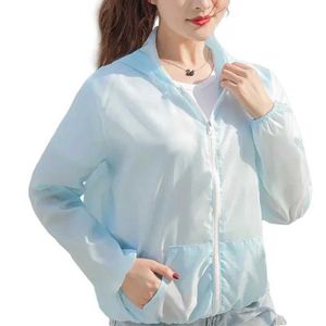 Camisas casuais masculinas Summer Ultra-fino de camping Roupas de proteção UV Jaqueta de proteção solar feminina