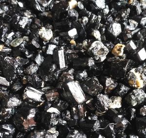 Bütün 100g doğal siyah turmalin kaba mineral kuvars kristal çakıllar DeGaussing için Şifa 3752080