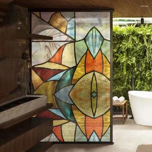 Pencere Çıkartmaları Kilisesi Özelleştirilmiş Gizlilik Film Vitray Statik Çıkartma Banyo Kapısı Ev Dekoratif Mobilya için