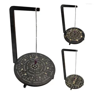 Piatti decorativi Divinazione in legno Pendulum Board Meditation Message FORTARE Porta di forniture per soggiorno