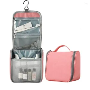 Storage Boxes Toiletry Bag For Women And Men With Hanging Hook Travel Makeup Cosmetic Organizer Heavy-duty Zippers Waterproof Comestic