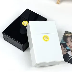 Frames Po Card Storage Box Kpop Pocard Organizer Case Idol Picture Collection Sleeve Holder Supplies Stationery Container
