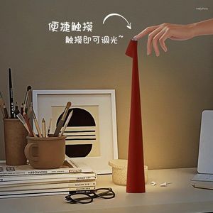 Lâmpadas de mesa Night Light Ins Milan Exhibition minimalist Creative Bedroom Bedside Reading Decoration 1 Caracter