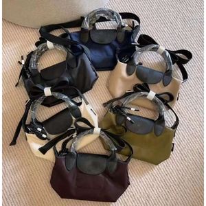 Mini yeni yüksek kaliteli çift kollu hamur çantası kadın naylon bezle cowhide casus crossbody çanta genç bir omuz çanta