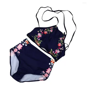 Kadın Mayo Kadın Bikini Set Push-Up Yastıklı Baskı Kadın Sahil Giyim Monokini Banyosu için