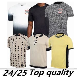 2025 2024 Maglie da calcio Paulinho Corinthian Quarta Kit Yuri Alberto Gustavo Giuliano Guedes R.Augusto Fagner Football 23 24 Corinth Men Domeni camicie per bambini