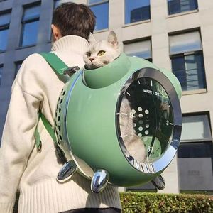 Katzenträger Großer intelligenter Haustierträger Rucksack intelligente Outdoor -Temperatur -Luftfeuchtigkeit Reminder Hundekastenbeutel für kleine Katzen Hunde