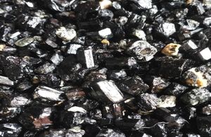 Целый 100 г натуральный черный турмалин грубый минеральный кварцевый хрустальный гравийный гравийный заживление Рейки для дегарусинга3381626