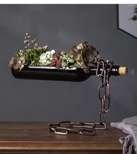 Figurki dekoracyjne kreatywne szkło zawieszone rośliny doniczkowe wahadło stojak na dekorację domową