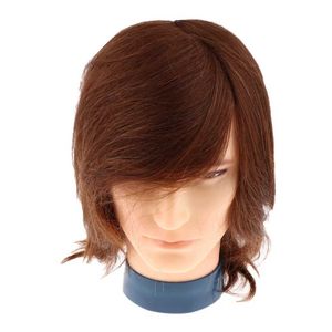 Mannequin Heads Mens body painted head suitable for hair salon styling and cutting practice Q240510