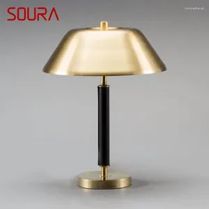 Masa lambaları Soura Nordic LED Dimming Masası Işık Modern Vintage Basit Başucu Altın Oturma Odası Yatak Odası Dekor