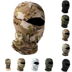 Mode ansiktsmasker nacke gaiter taktisk kamouflage balaclava full ansiktsmask krigsspel cp militär hatt jakt cykel armé bandana nackgrind q240510