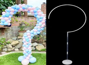 CM Round Circle Balon Stand sütunu ile kemer düğün dekorasyon zemin doğum günü partisi bebek duşu1607715