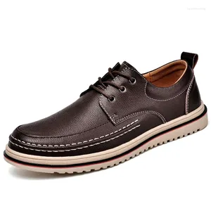 Scarpe casual vera pelle in pelle uomini oxfords 2024 maschile fatti a mano mocsins moca