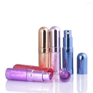Storage Bottles 6ml Perfume Atomizer Portable Liquid Container For Cosmetic Traveling Press Type Aluminum Spray Alcochol Empty Refillable