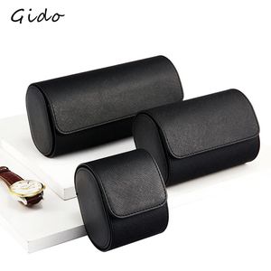 Pu Watch Roll with Removable Pillows Portable Travel Storage Case Holder Organizer Birthday Wedding Party Gift Box 23 Slots 240427