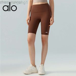 desginer als yoga aloe shorts امرأة بانت أعلى نساء عارية 5/4 الرياضة الضيقة المرأة الصيفية الصيفية للياقة البدنية عالية الخصر السراويل الورك