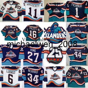 Vin Weng Custom New York 16 Ziggy Palffy 11 Darius Kasparaitis 15 Bryan Smolinski 6 Chris Luongo 32 Andersson Toews 1997-98 Hockey Jerseys