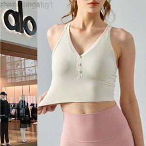 Desginer Als Yoga Tanks Sports Spring/summer Outdoor Tank Bra Cross Back Top Womens Fitness Wear