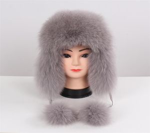 نساء الفراء الطبيعي روسي قبعات أوشانكا الشتاء الأذنين الدافئة السميكة أزياء القبعة القبعة الإناث قبعات حقيقية حقيقية 2010194640478