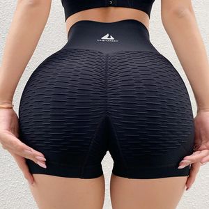 Short sportivi senza soluzione di continuità pantaloni corti da yoga in vita alta spingono leggings elasticità palestra che corre indossano donne in bicicletta 240508