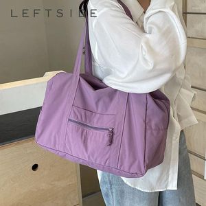 Colorate solido Colora Solte Morte Design Borse per le donne per donne 2024 Corea Female Purple Shopper Shopping Borse da viaggio da viaggio