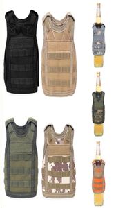 Military Mini Tactical Premium Beer Koozie Molle Vest Getränke Kühler Weinflaschenabdeckung Hunting Jagd Westen C190415012056738