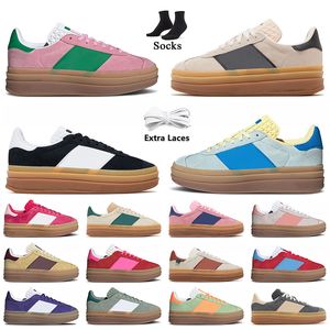 Designer Women Gazelle Bold Dress Shoes Gazelles Wonder Quartz Black Gum Almost Blue Yellow True Pink Green Platform Sneakers【code ：L】Trainers