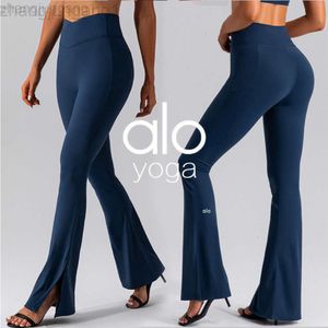 Desginer ALS Yoga Pant Candings Flare Autunno Audo Stratch Sport Sports High Waist Pantaloni di fitness di sollevamento dell'anca