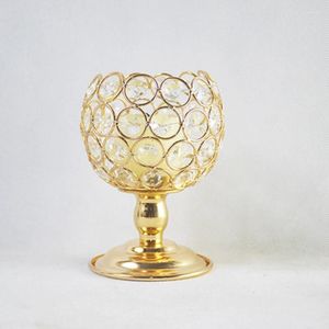 Kerzenhalter Cup Crystal Hochzeitszeit gegen Kerzenlestick Silber Goldene Tee Lichthalter Stand für Veranstaltungen Home Party Dekor