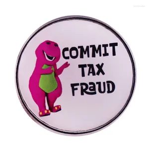 Spille Il Dinosaur Purple Barney commettono frode fiscale badge backge zaino con perno di gioielli unici