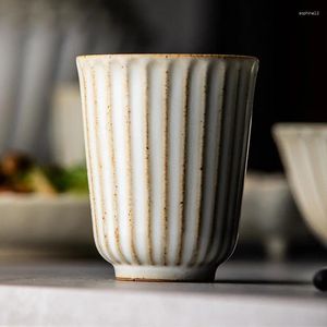 Tassen 1 Stück chinesischer Kaffeetasse Vintage Keramik Tasse 150 ml Top-Grade Porzellan Tee Milch Hitzebeständiges Büro-Haus-Werkzeug Teetasse Teetasse