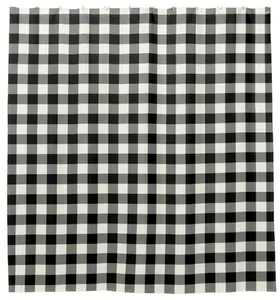Duschgardiner klassisk svart vit gingham geometrisk enkel rutt badrum gardin nordisk hemdekoration mode vattentät