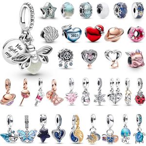 925 Sterling Silver fit pandoras charms Bracelet beads charm red charm camera colossus pendant