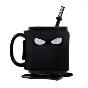 Tazze uk thumbs su ninja tazza con un cucchiaio di cucchiaio di caffè rimovibile