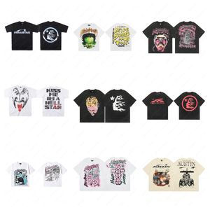 Hellstartシャツブランドメンズファッションオリジナルデザインヒップホップコットン高品質グラフィックTシャツクラシックヴィンテージTシャツストリートウェアサマーボーンカジュアル服