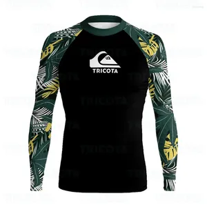 Menina de banho feminina Rashguard Surf Surve Long Swimsuit Rash Skins Básica Skins Surfing Tops UV Proteção ELÁSTIC