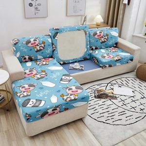 Capas de cadeira Série de desenhos animados Sofá Seat Cover Cushion Urs Prind Couch Lovely Creative Furniture Protector 1/2/3/4 Seaters