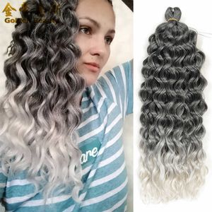 Twist profondo di 24 pollici di capelli ricci di 24 pollici Hawaiian Russe White Wig Hawaii Curl