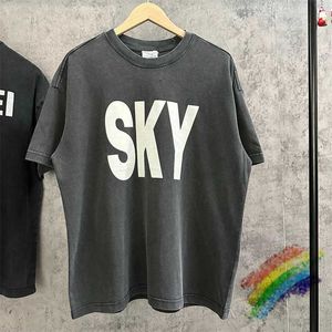 メンズTシャツ素敵な洗浄されたクラックプリントビンテージスターTシャツ男性女性TシャツTOPS H240508