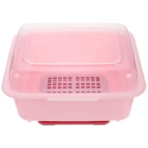 Cucina deposito di plastica asciugatura di piatto di plastica per la bottiglia per alimentazione per pittoresche per alimentazione rosa caffettiera